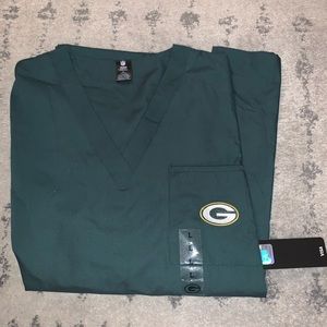 NWT Green Bay Packers Scrubs